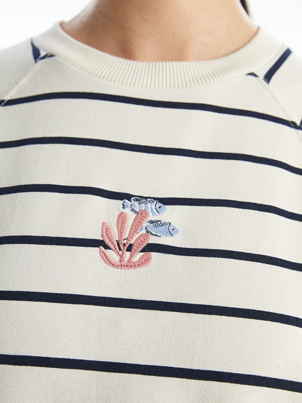 Tunique Sweatshirt Rayée Pour Femmes Surdimensionnée-3