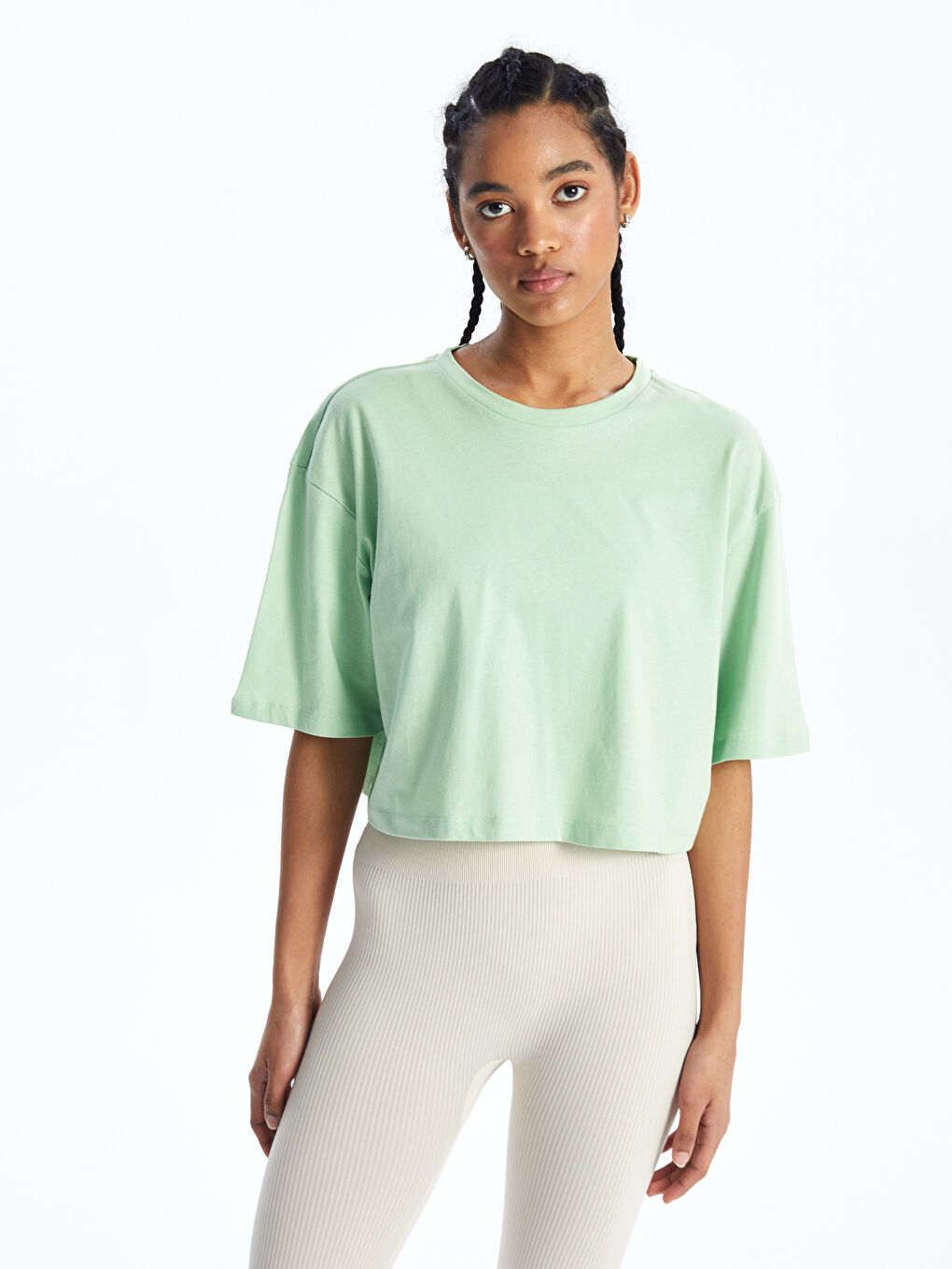 ZELENA Crop top Žena -S4J982Z8-SX9
