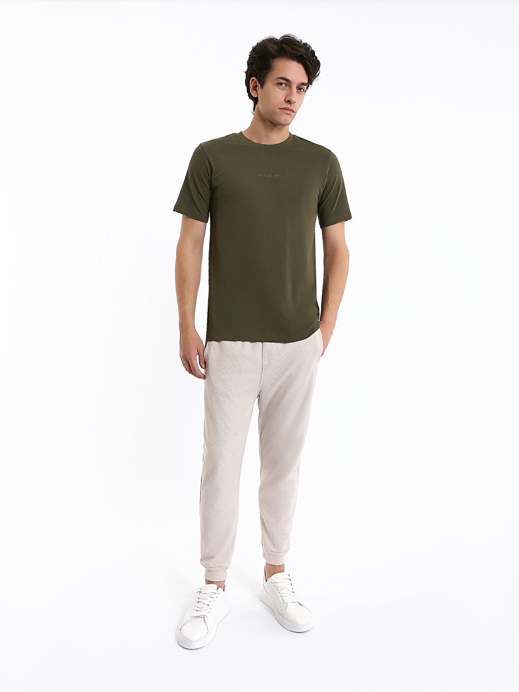 Crew Neck Jersey Men's T-Shirt-1