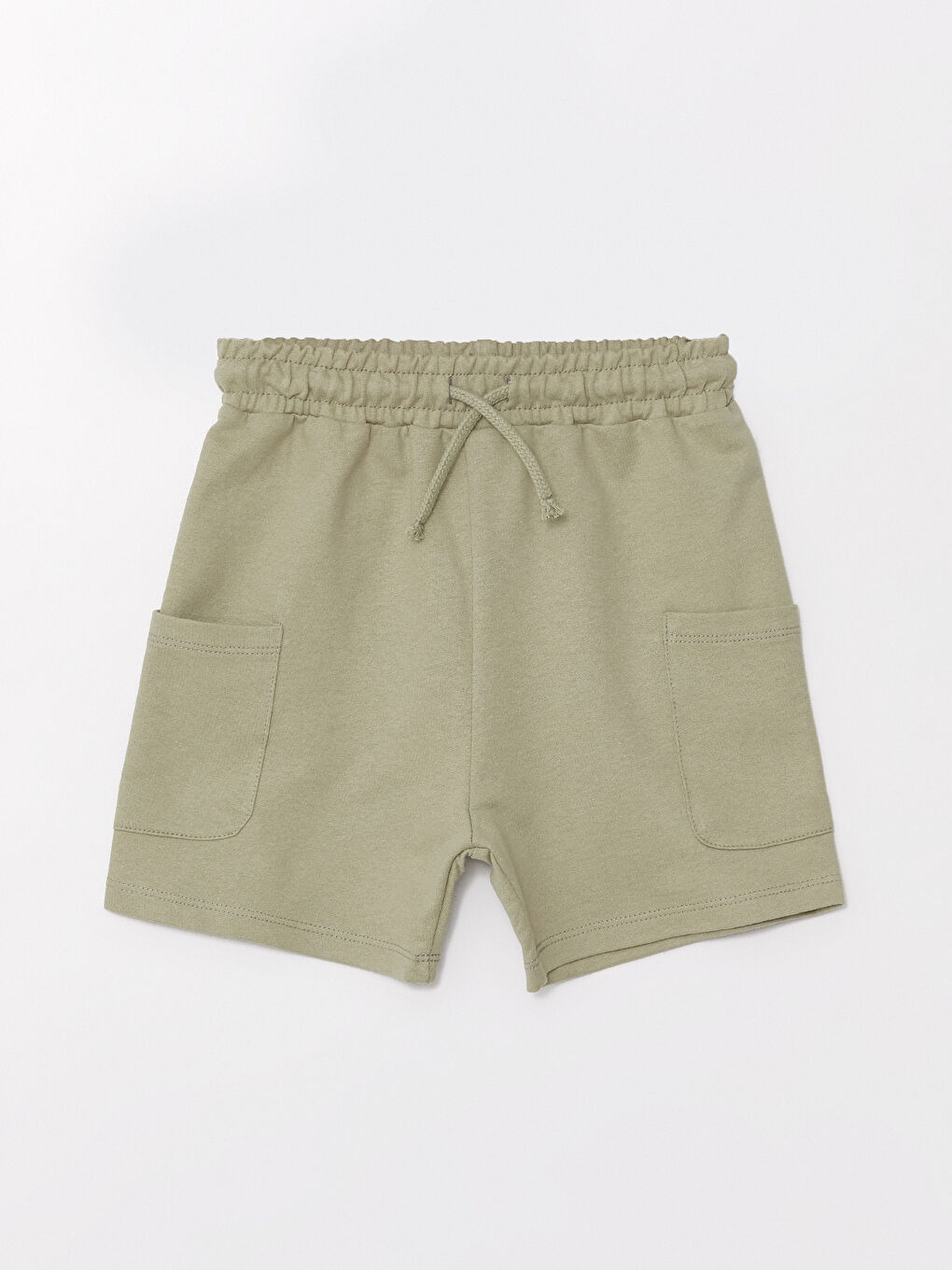 Yeşil Beli Lastikli Erkek Çocuk Şort