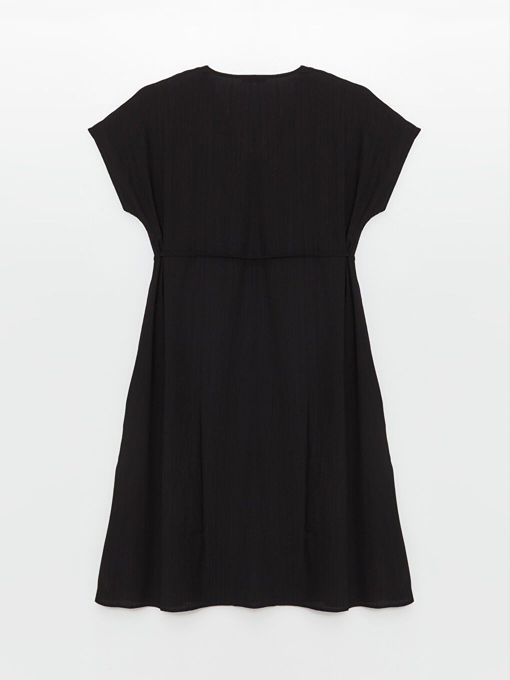 V Neck Plain Short Sleeve Women's Dress -S4JA73Z8-CVL