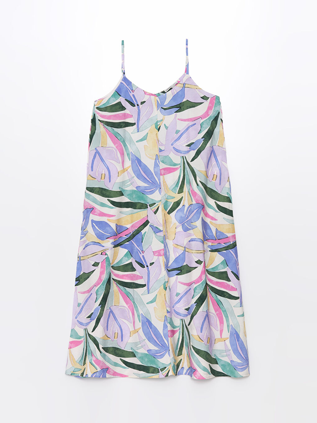 Sweetheart Neck Patterned Strappy Women's Dress -S4JA80Z8-F9C