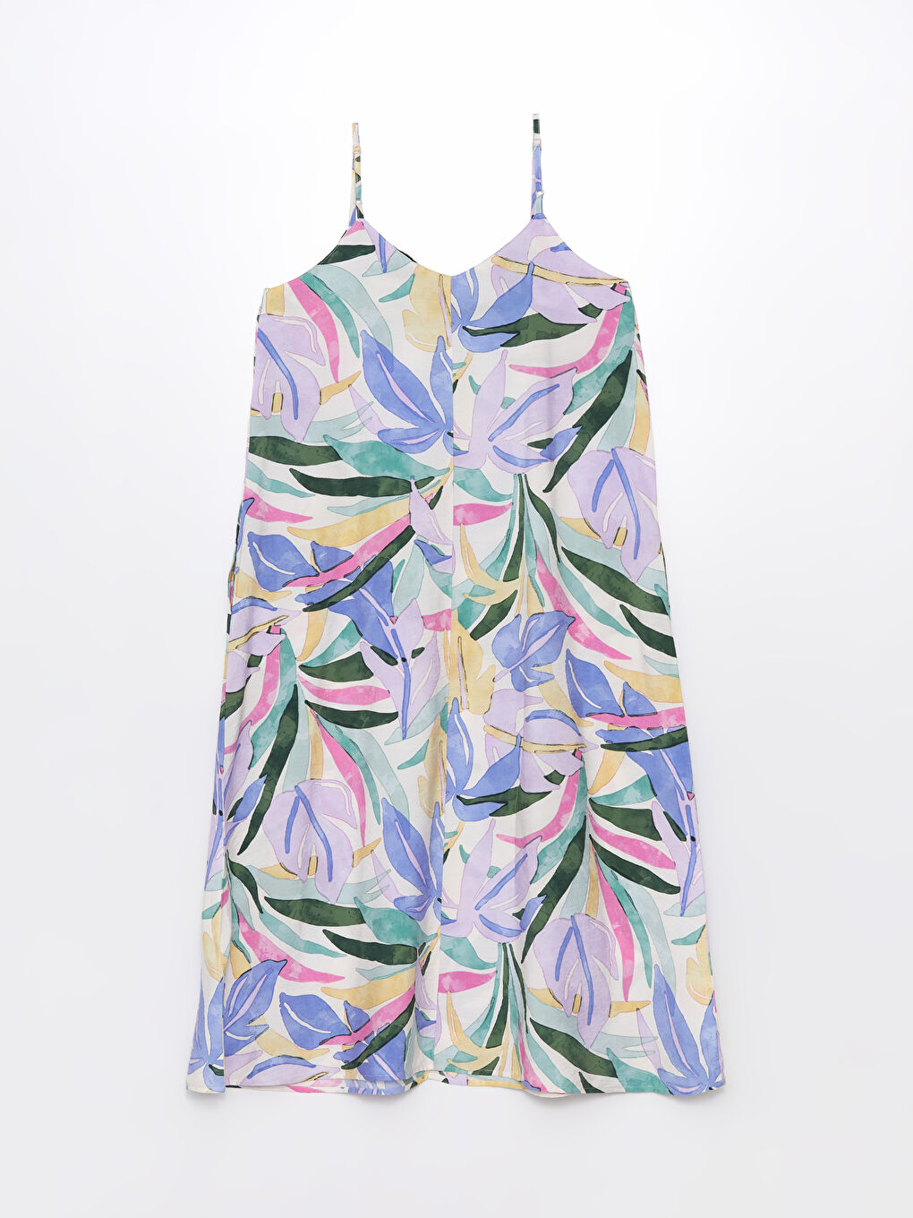 Sweetheart Neck Patterned Strappy Women's Dress -S4JA80Z8-F9C