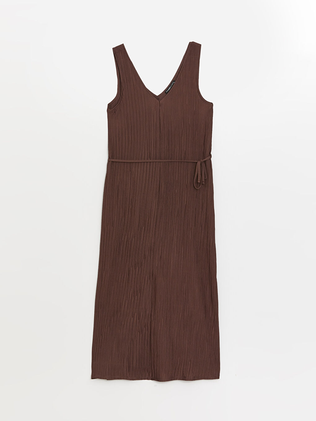 Women's V Neck Plain Dress -S4JA84Z8-JTW