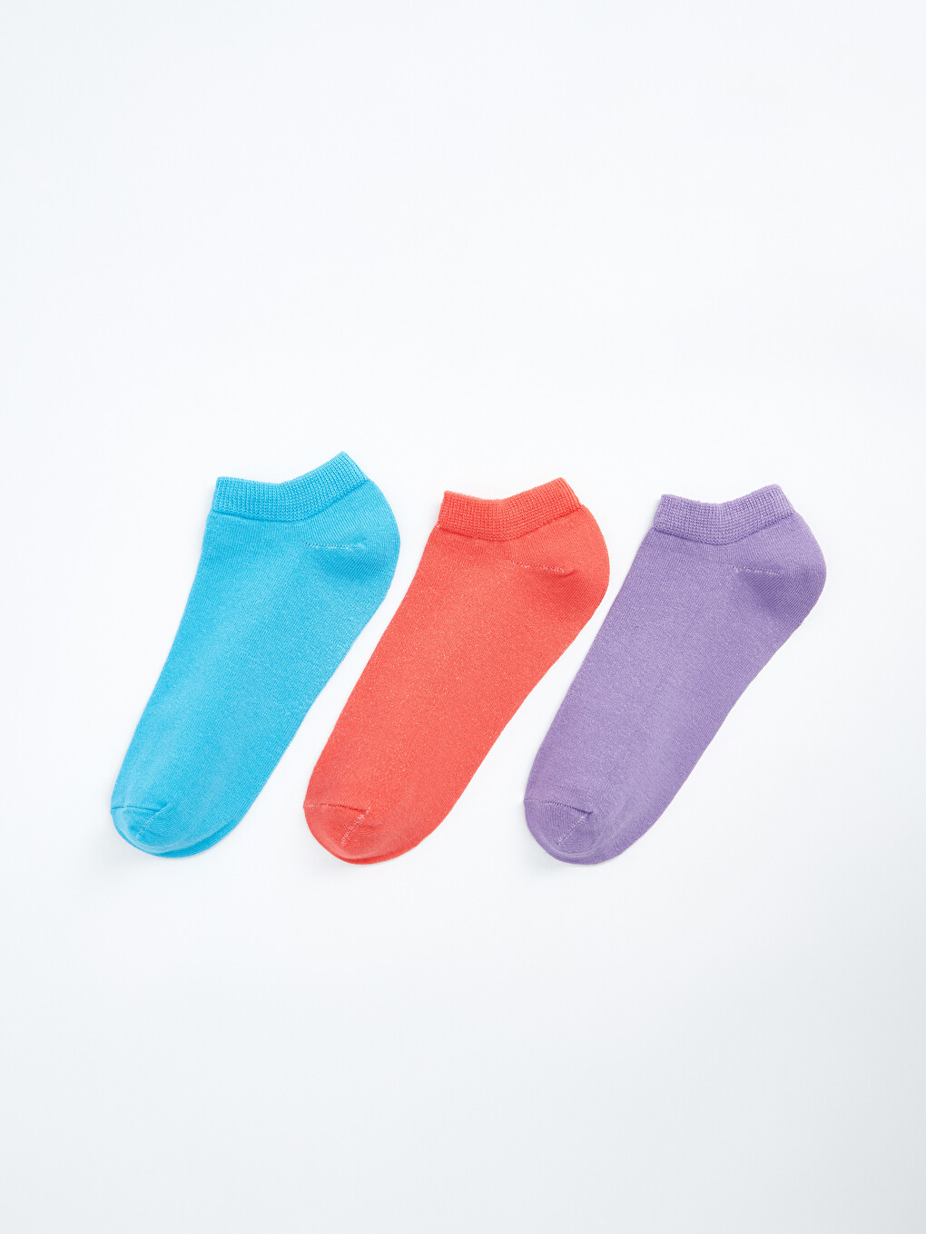 Women's Plain Trainer Socks 3-pack
