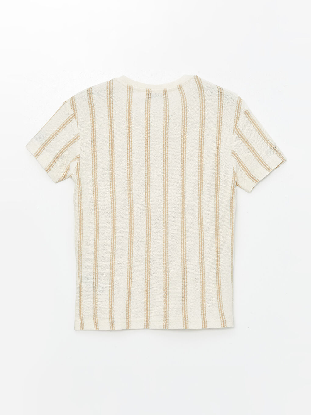 Crew Neck Striped Short Sleeve Boy T-Shirt -S4JA99Z4-YCK
