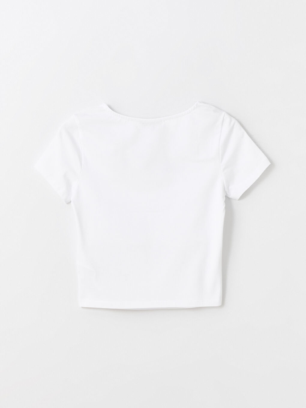 Square Neck Straight Short Sleeve Women T-Shirt -S4JB80Z8-Q6K