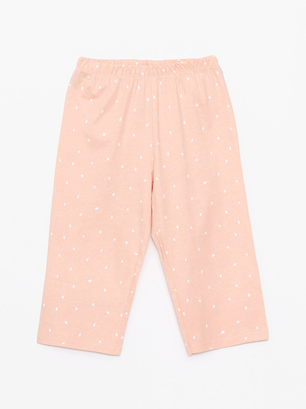 Pembe Bisiklet Yaka Baskılı Kısa Kollu Kız Çocuk Pijama Takımı-5