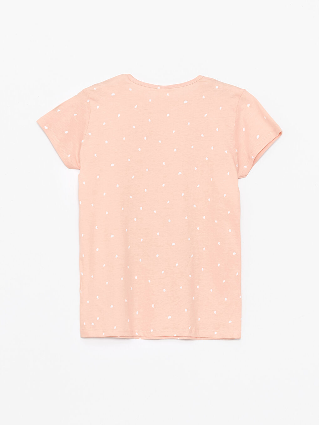 Pembe Bisiklet Yaka Baskılı Kısa Kollu Kız Çocuk Pijama Takımı-6