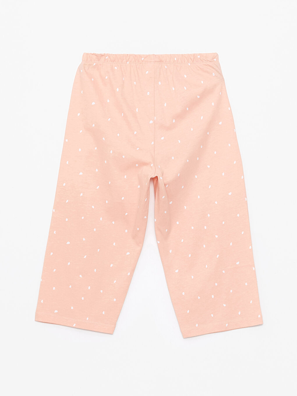 Pembe Bisiklet Yaka Baskılı Kısa Kollu Kız Çocuk Pijama Takımı-7