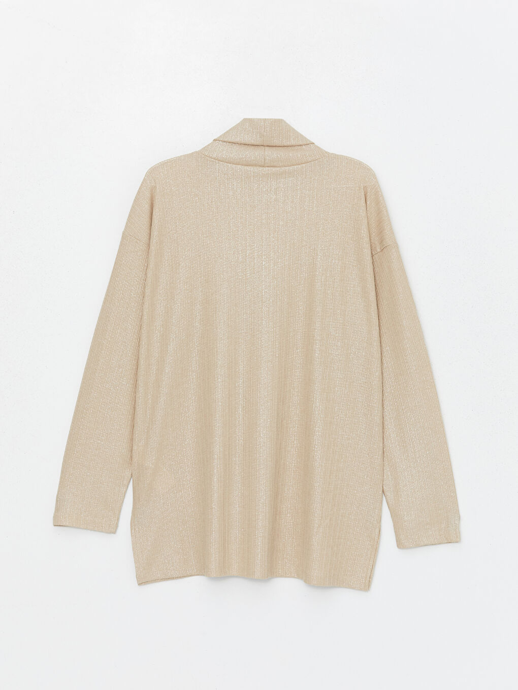Turtleneck Bright Look Long Sleeve Oversize Women's Tunic -S4JC46Z8-FFG