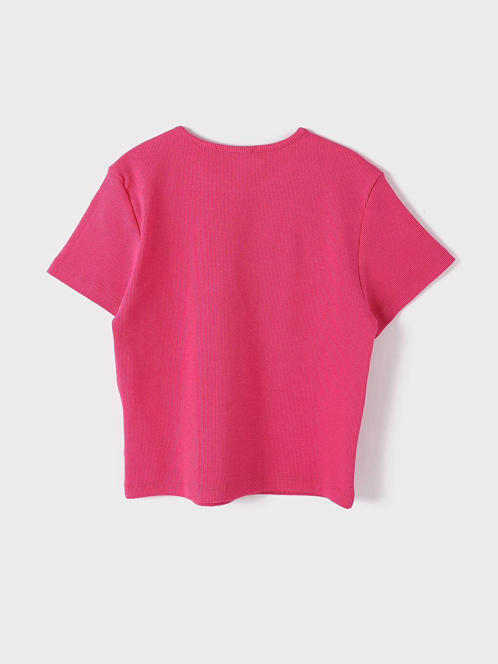 Crew Neck Short Sleeve Basic Women's T-Shirt-1