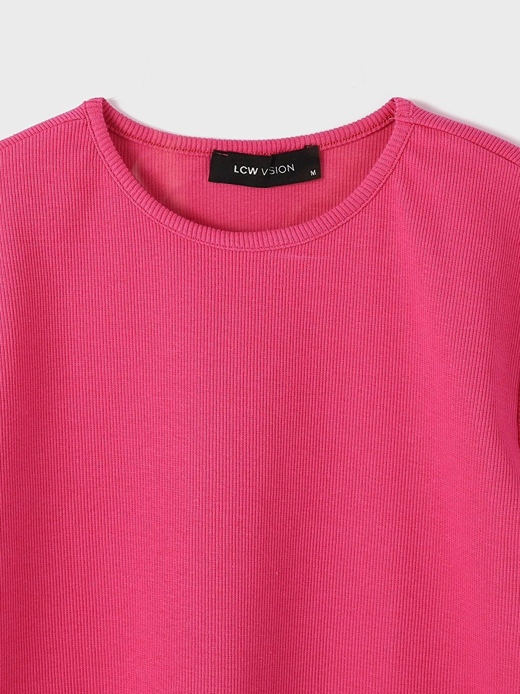 Crew Neck Short Sleeve Basic Women's T-Shirt-3