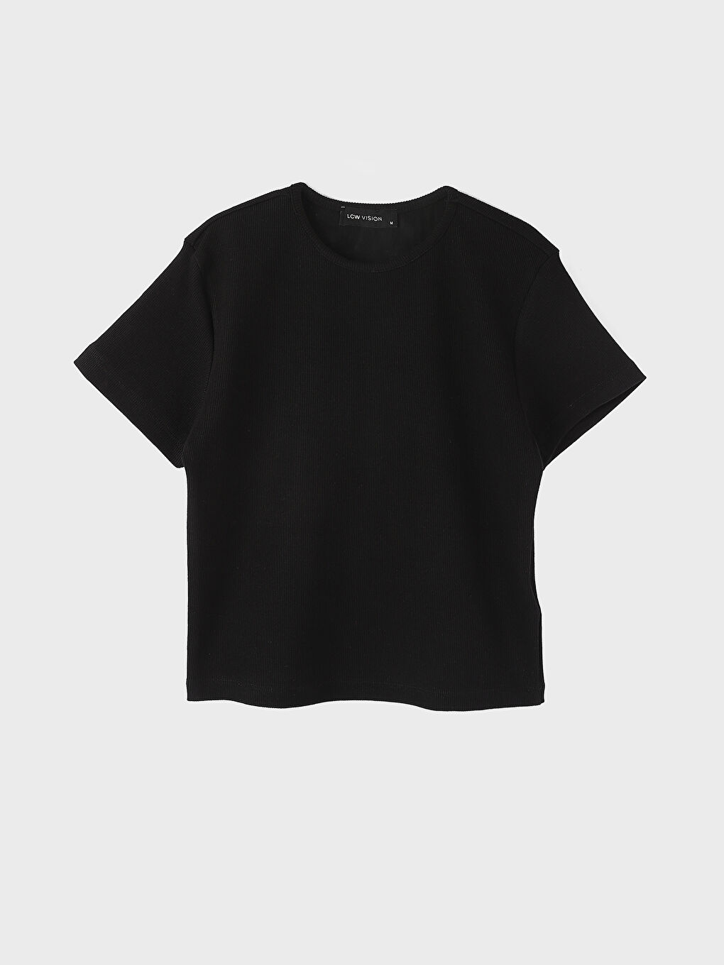 Crew Neck Plain Short Sleeve Women's T-Shirt