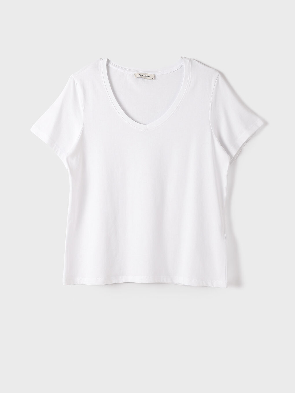 Crew Neck Plain Short Sleeve Women's T-Shirt -S4JC65Z8-Q6K