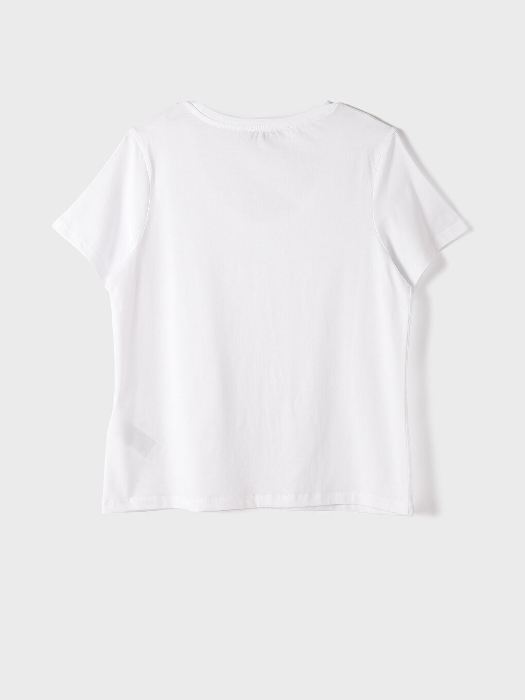 Crew Neck Plain Short Sleeve Women's T-Shirt -S4JC65Z8-Q6K
