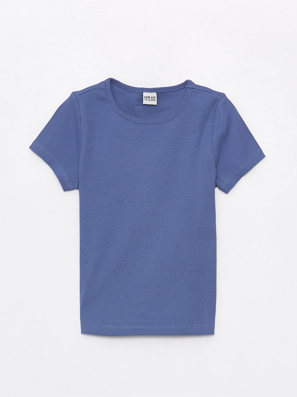 LCW ECO Crew Neck Basic Short Sleeve Girls' T-Shirt -S4JD07Z4-H6T