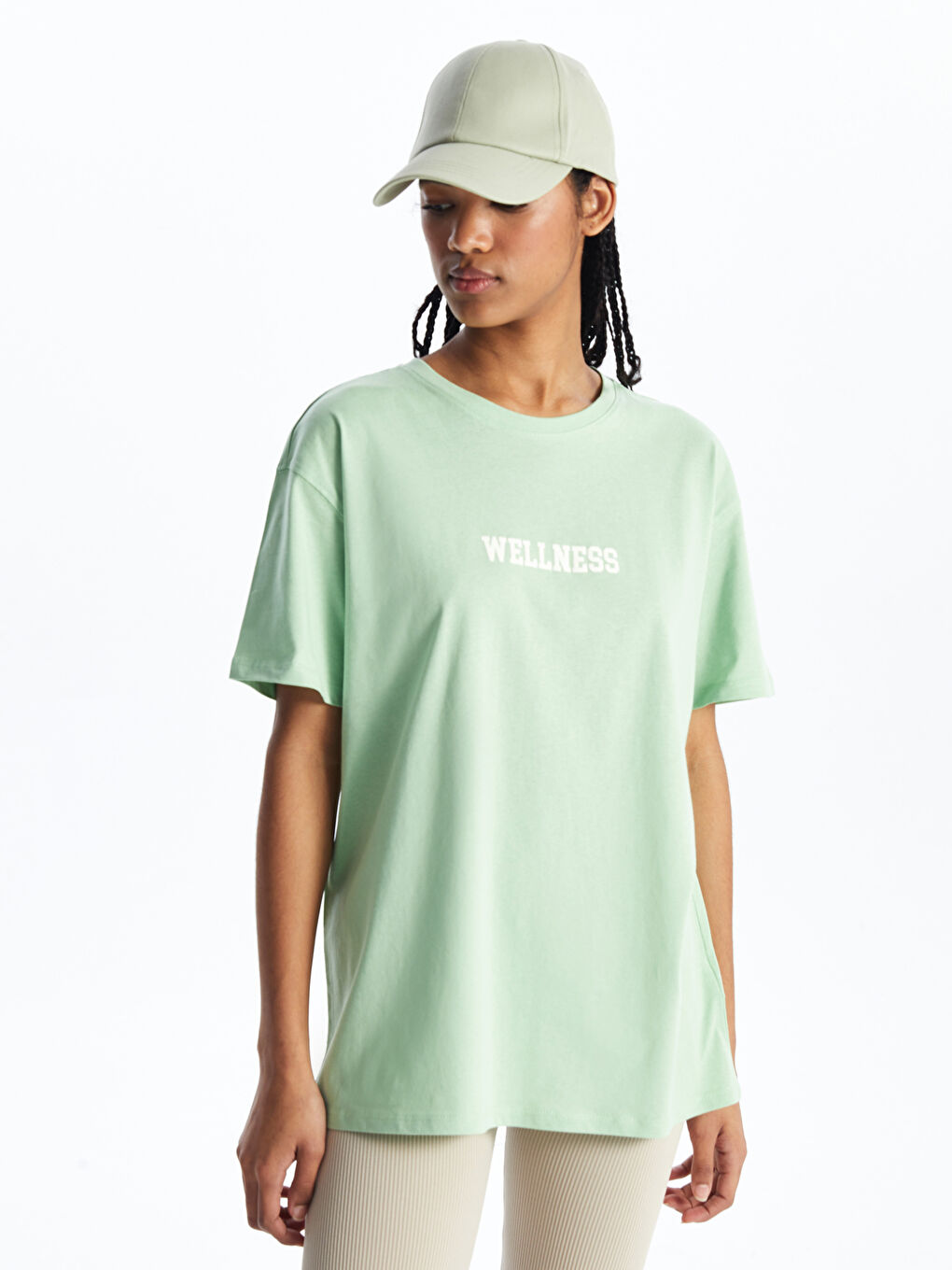 XSIDE Crew Neck Printed Short Sleeve Women's T-Shirt -S4JD50Z8-SX9