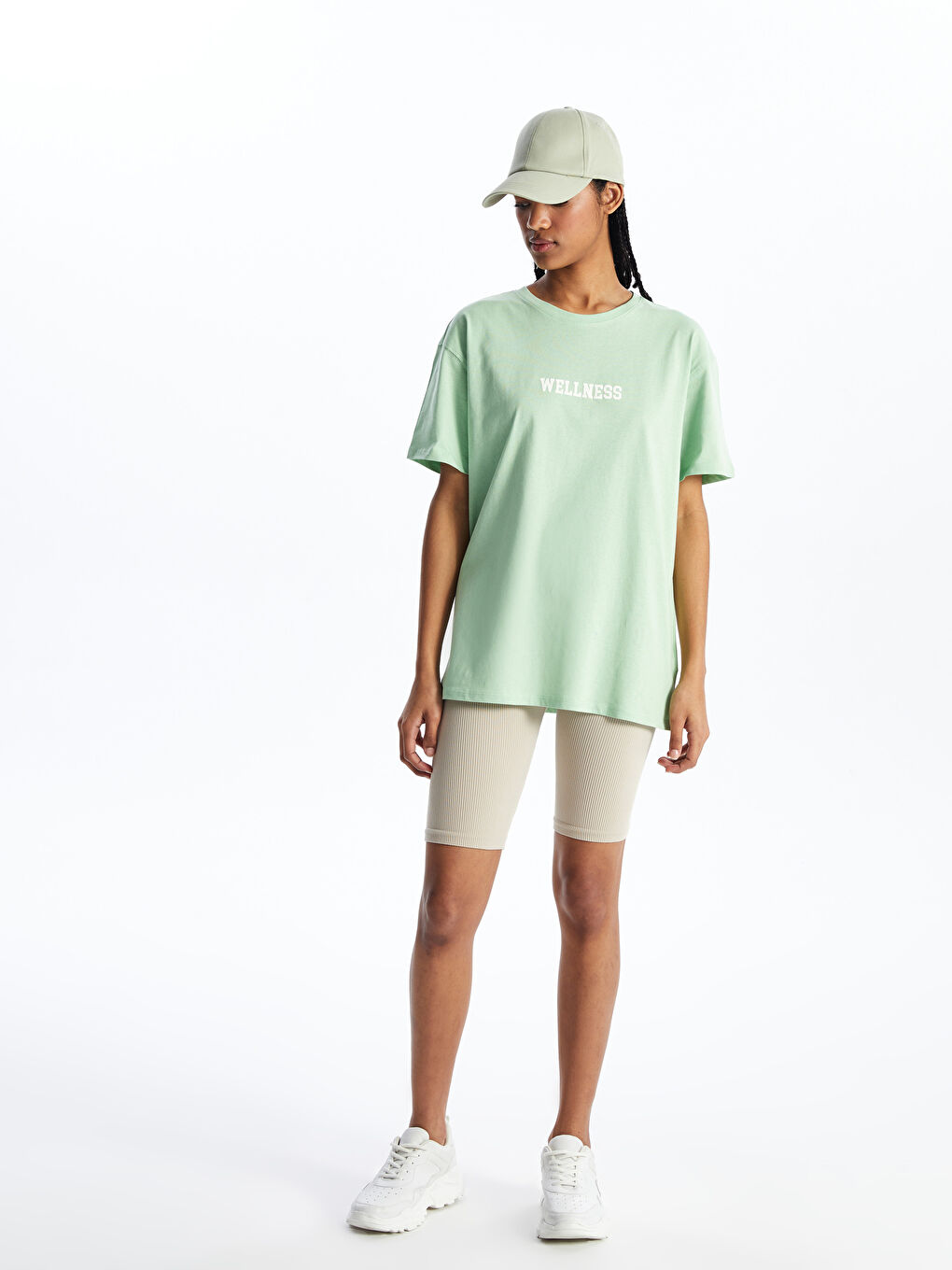 XSIDE Crew Neck Printed Short Sleeve Women's T-Shirt -S4JD50Z8-SX9