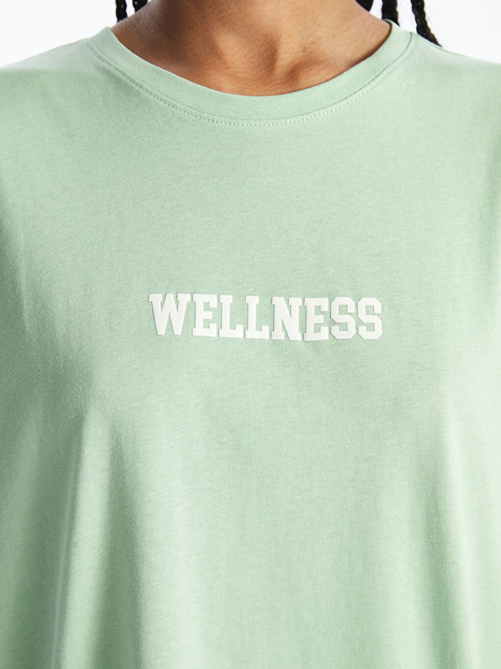 XSIDE Crew Neck Printed Short Sleeve Women's T-Shirt -S4JD50Z8-SX9