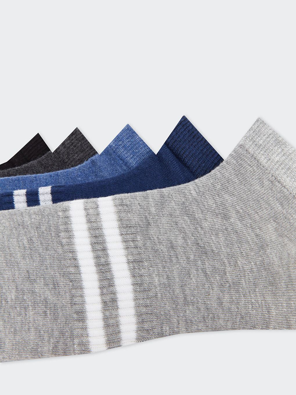 Striped Men's Trainer Socks 5 Pack-2