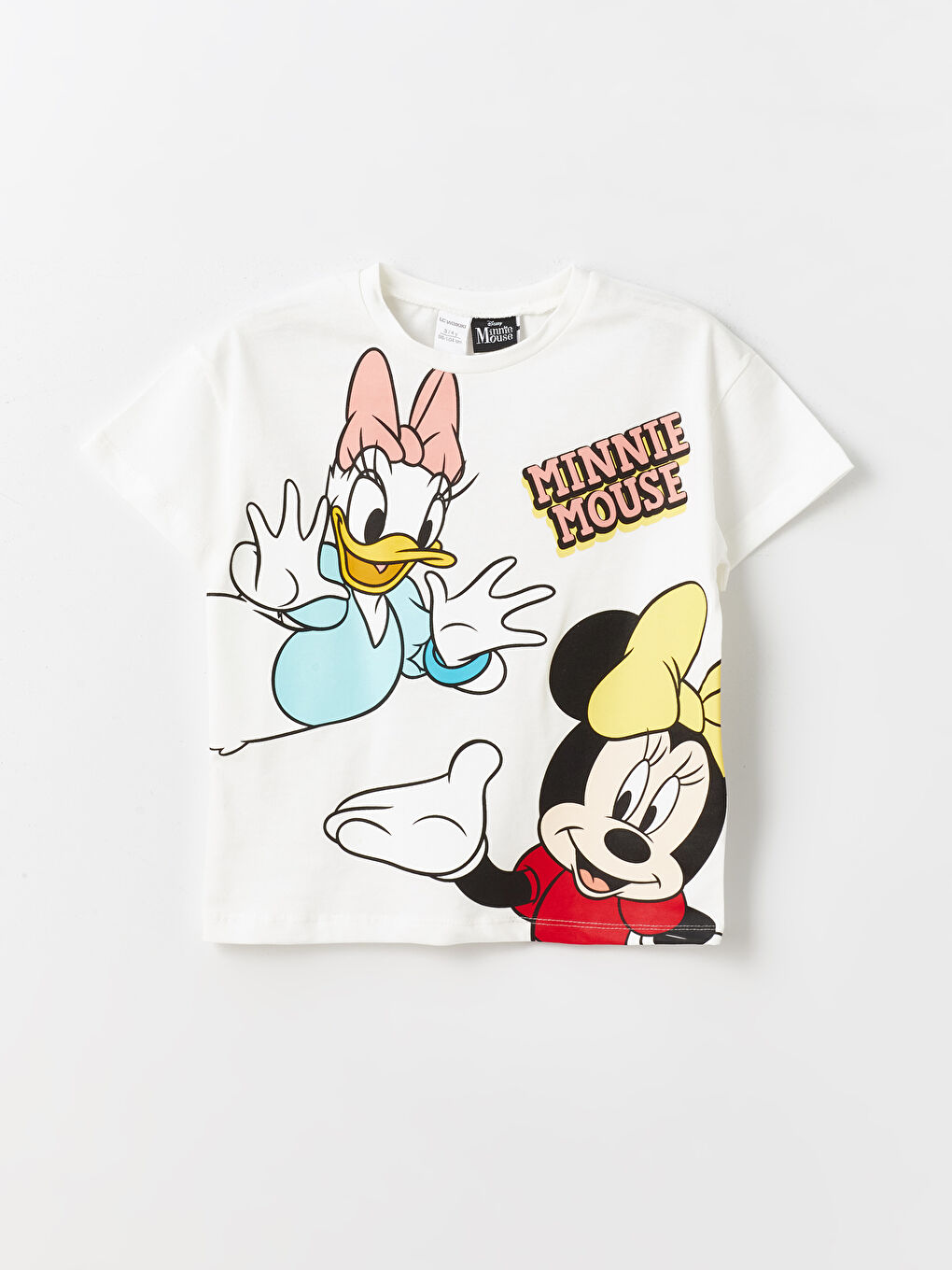 Crew Neck Minnie Mouse Printed Baby Girl T-Shirt and Shorts 2-Piece Set -S4JE29Z1-R9J