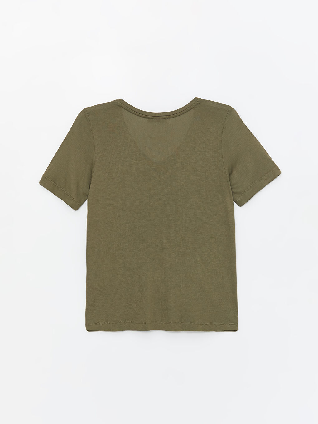 V-Neck Printed Short Sleeve Women's T-Shirt -S4JE40Z8-HCZ