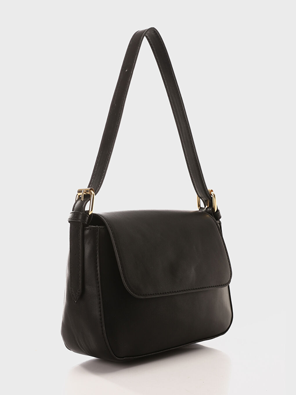 شنطة كتف جلد صناعي بسيور - للنساء-2