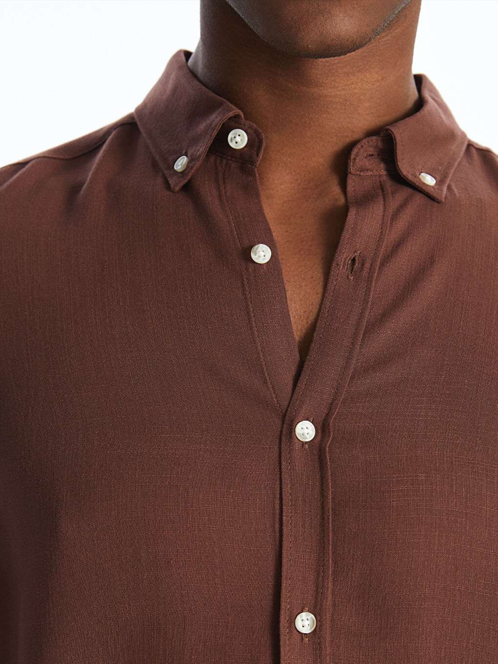 Slim Fit Long Sleeve Viscose Men Shirt -S4JF02Z8-DN9