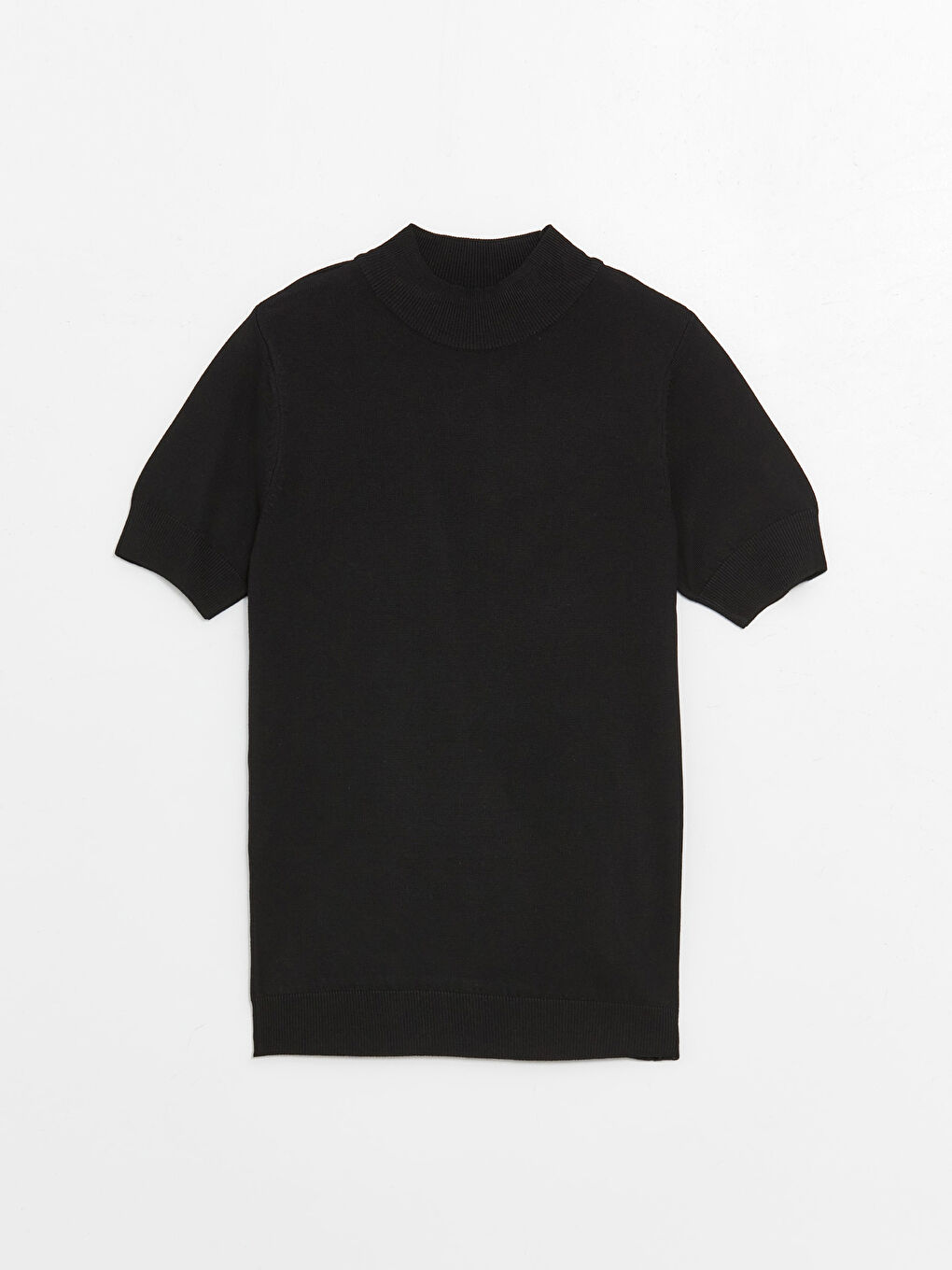 Neckband  Plain Short-Sleeve Women's Knitwear Sweater -S4JG73Z8-RQL
