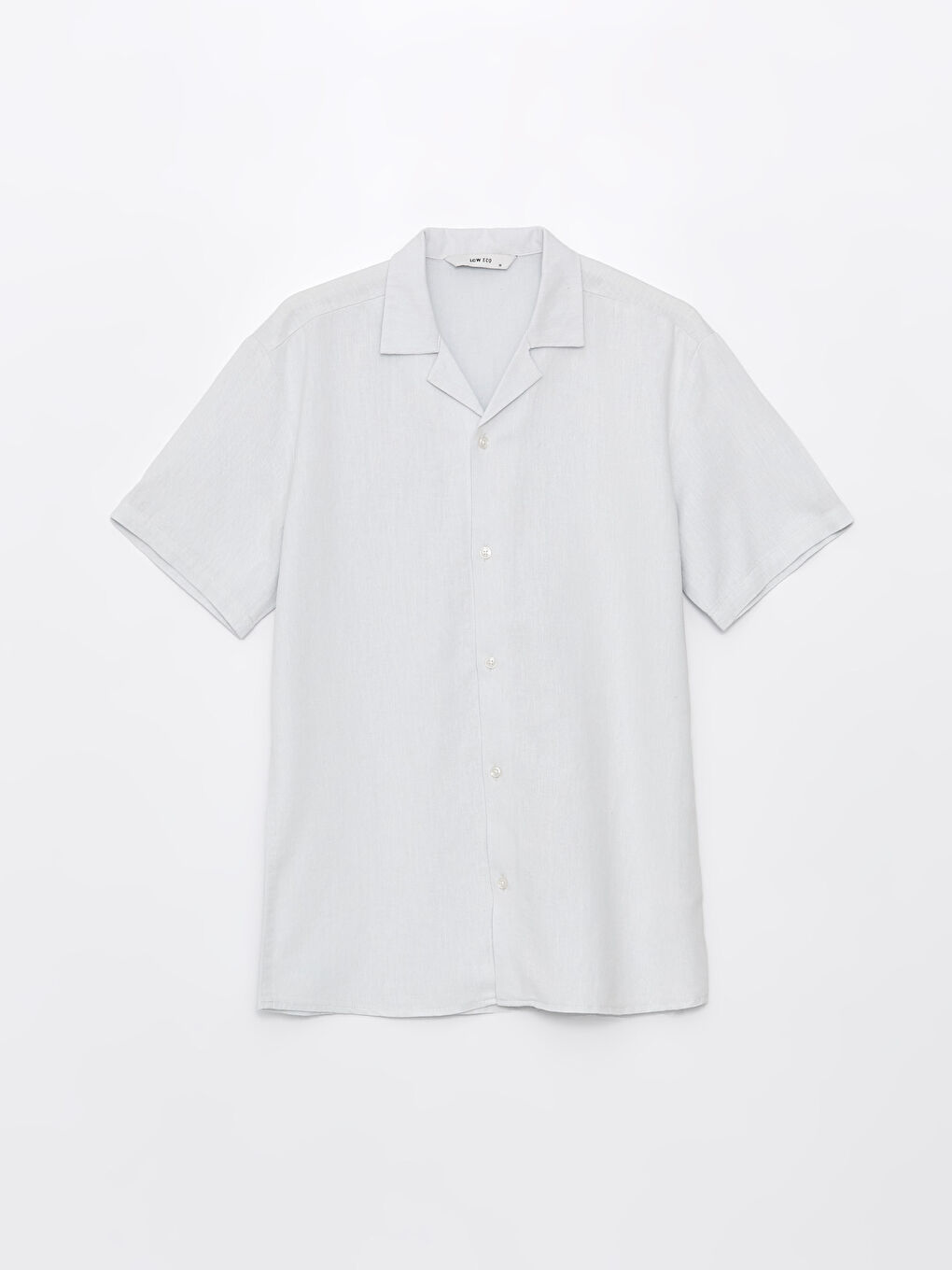 რეგულარული ჭრა მოკლე სახელო მამაკაცის პერანგი-5