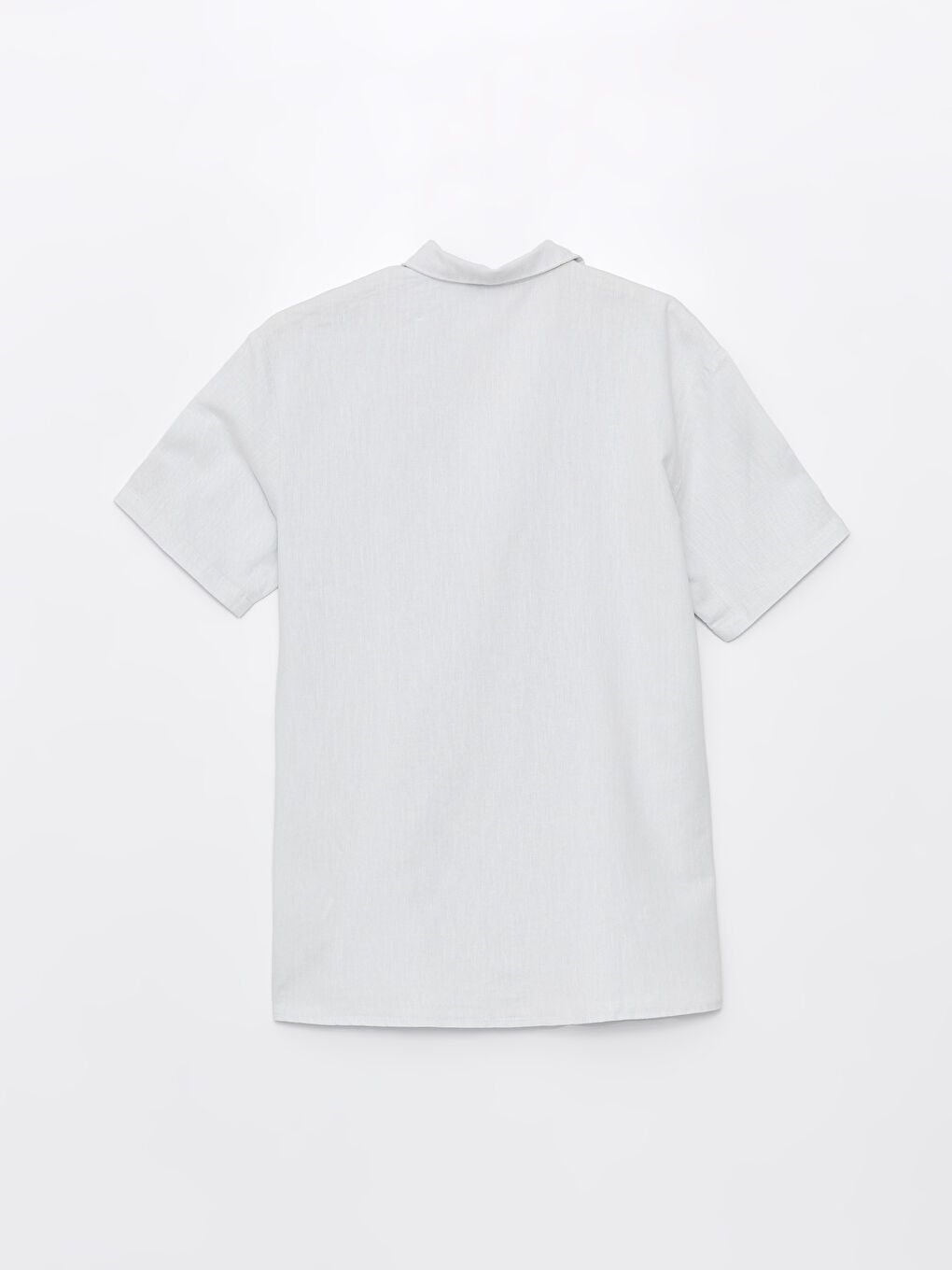 რეგულარული ჭრა მოკლე სახელო მამაკაცის პერანგი-6