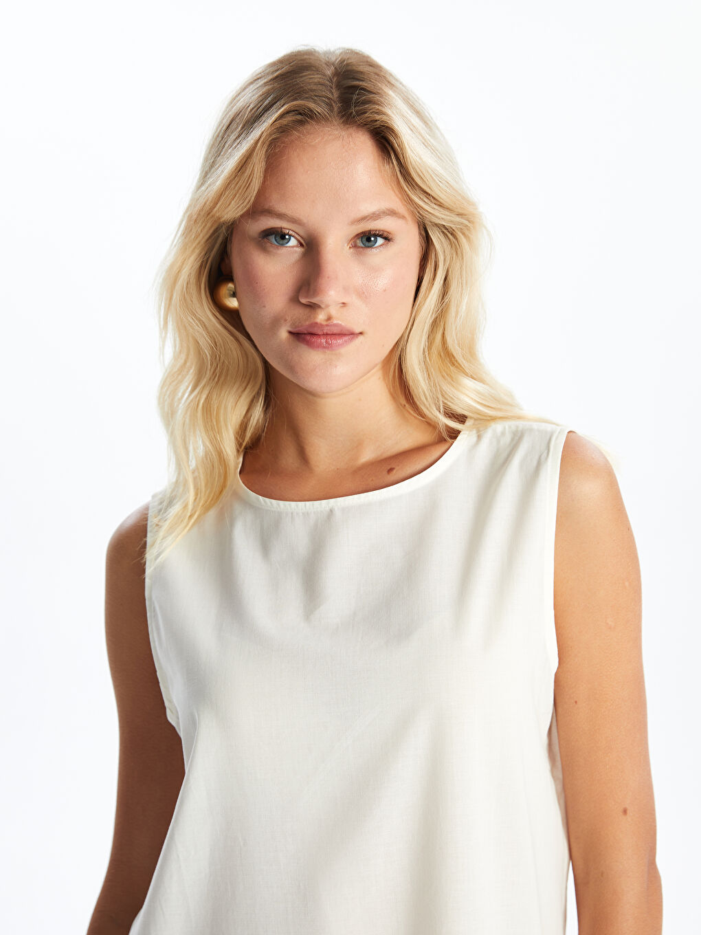 Women's Crew Neck Plain Dress Slip -S4JG86Z8-EEW