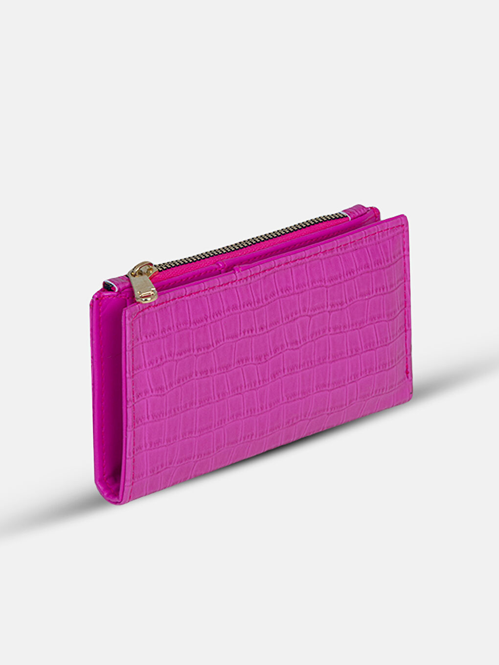 محفظة جلد صناعي بتأثير جلد التمساح للسيدات-2