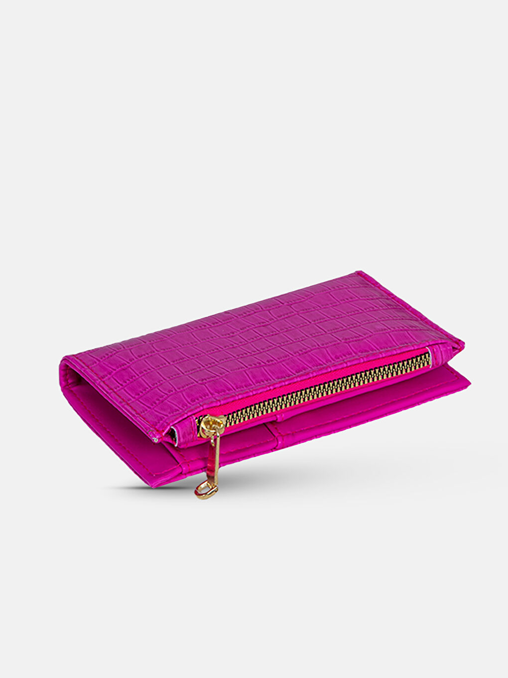 محفظة جلد صناعي بتأثير جلد التمساح للسيدات-3