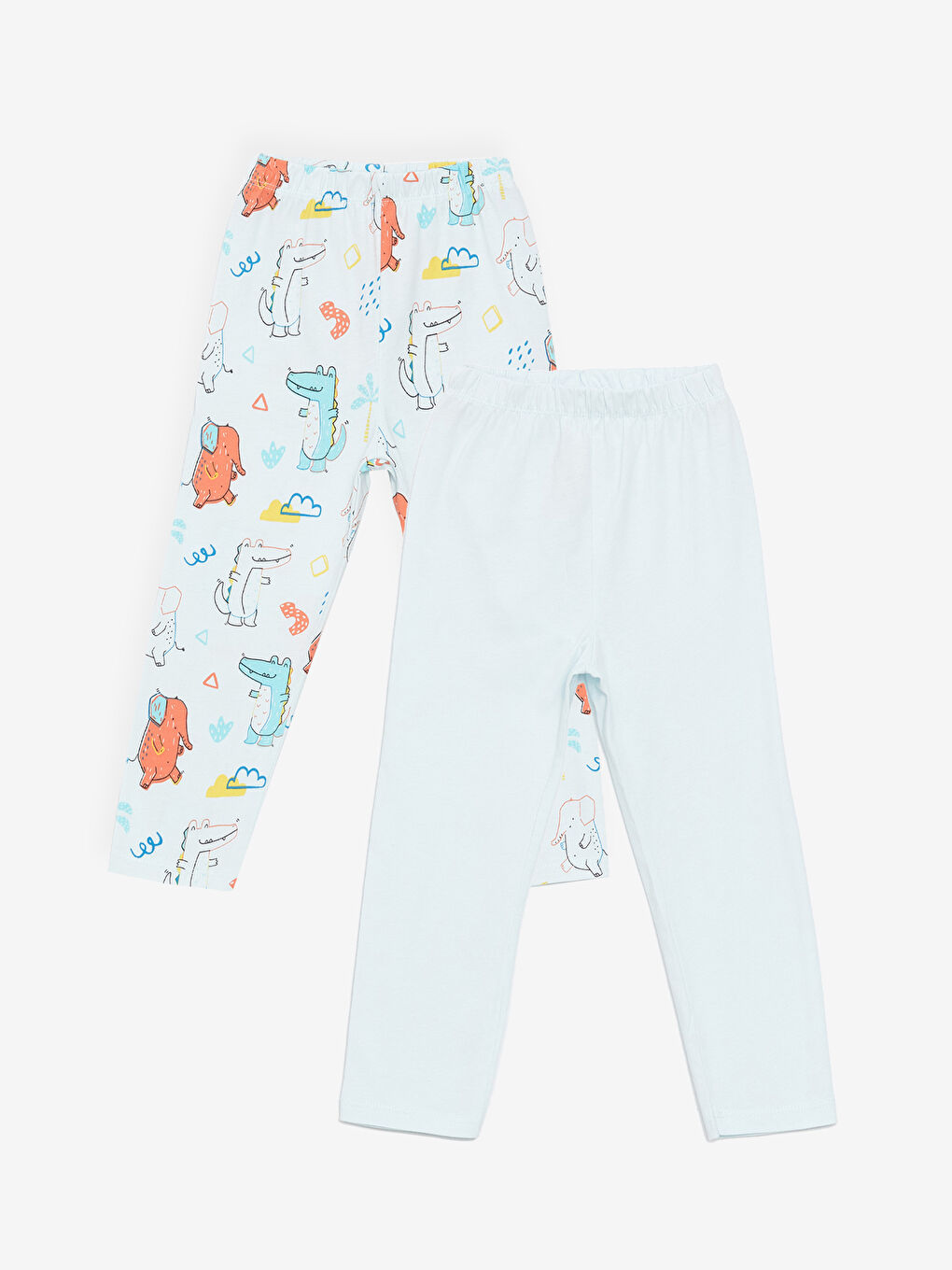 Mavi Beli Lastikli Erkek Bebek Pijama Alt 2'li