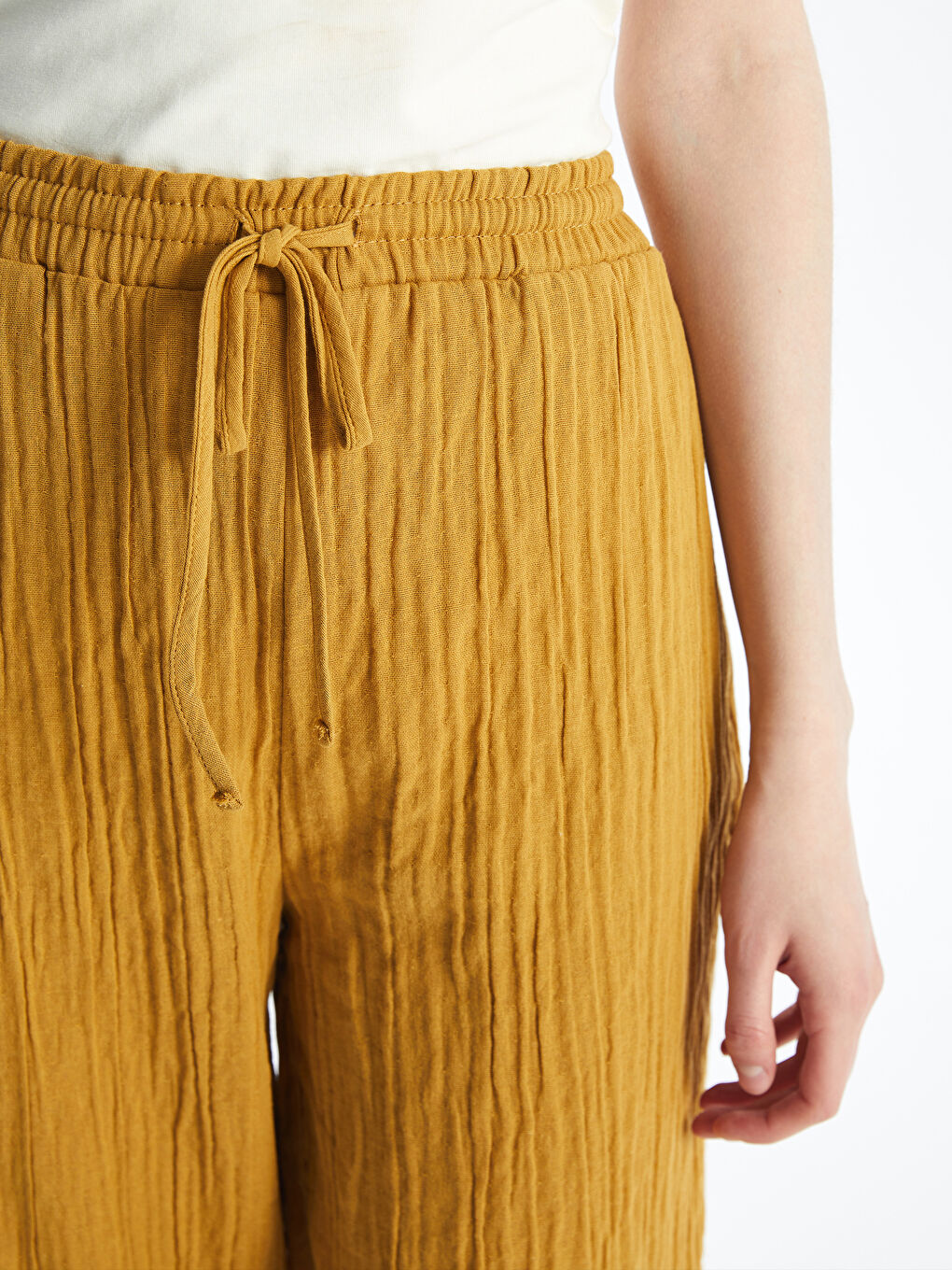 Elastic Waist Comfortable Fit Women's Trousers -S4JH77Z8-QZS
