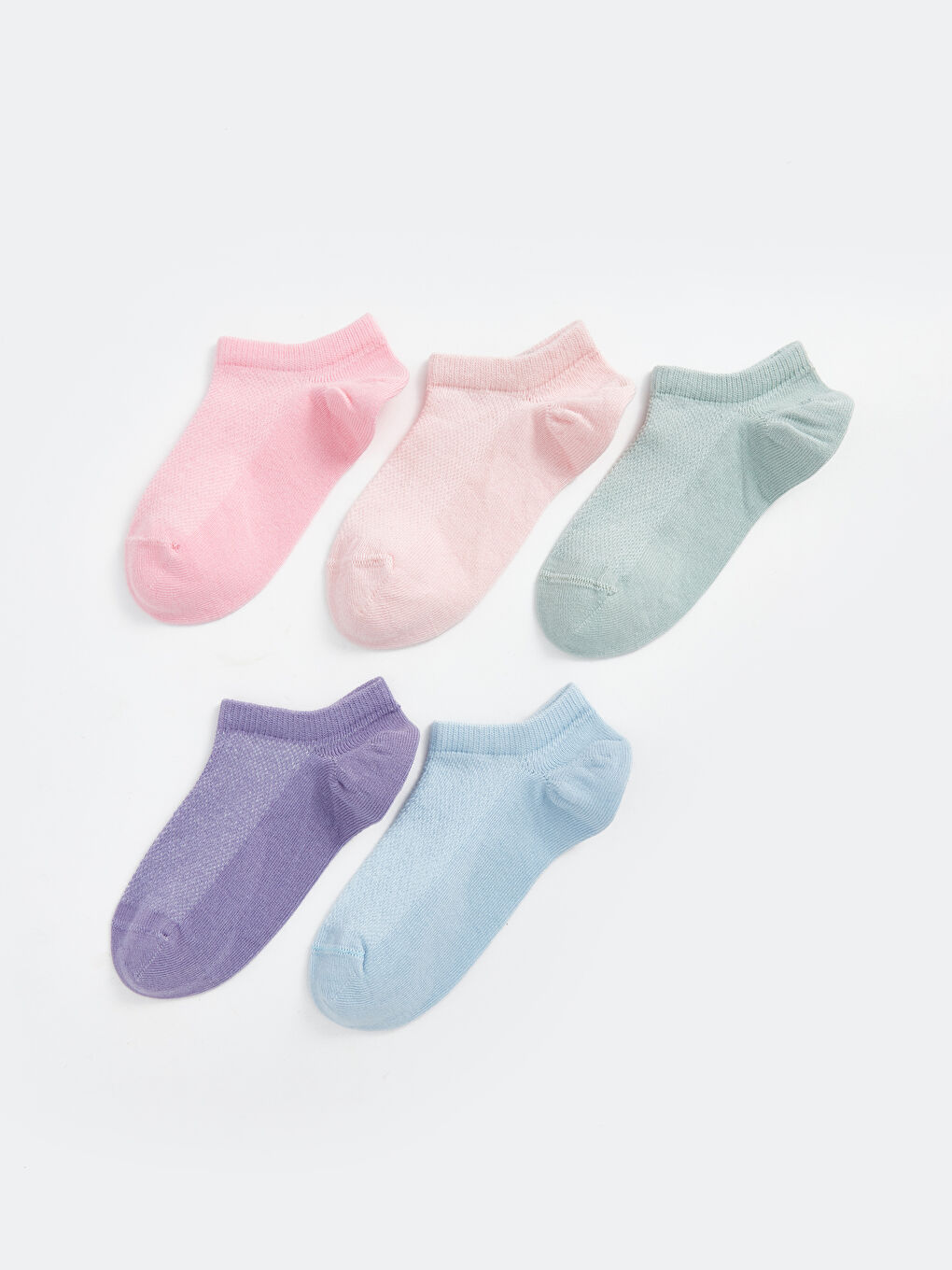 Basic Baby Girls Trainer Socks 5 Pack