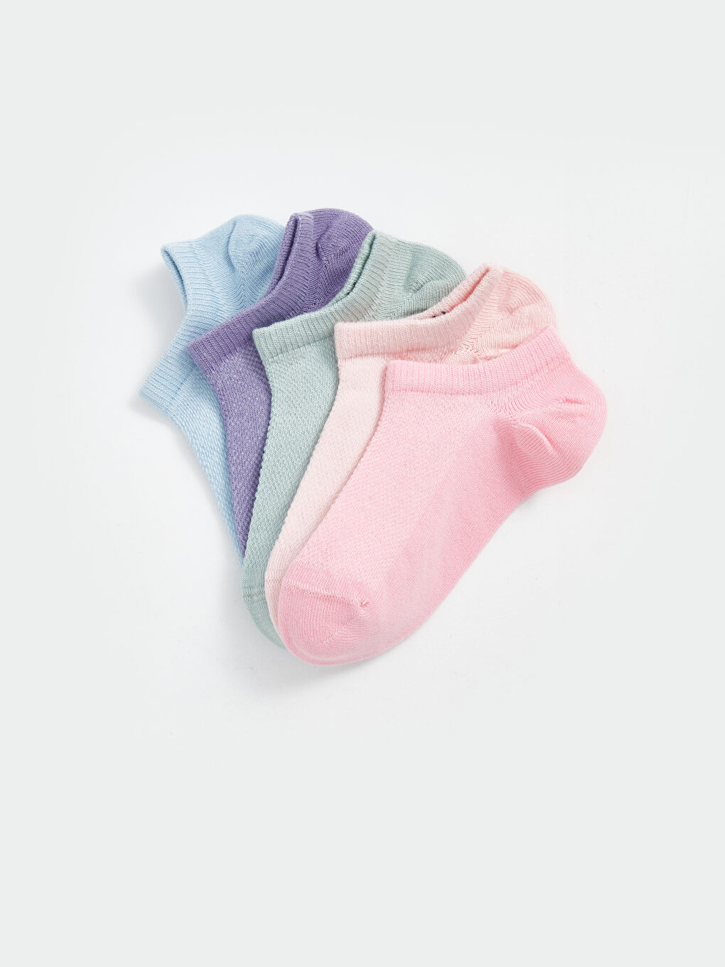 Basic Baby Girls Trainer Socks 5 Pack-1