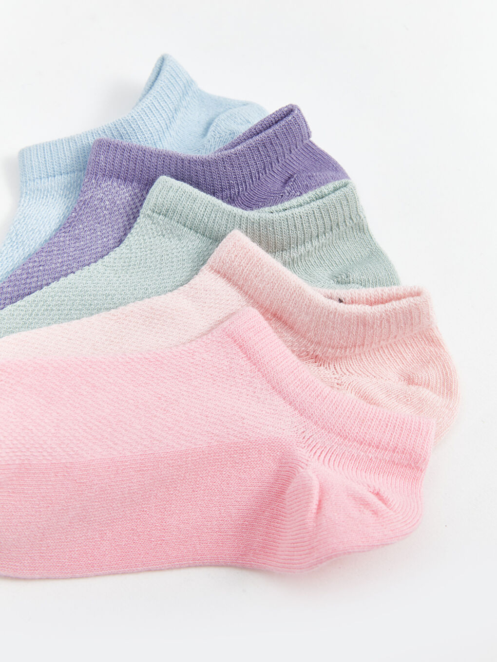 Basic Baby Girls Trainer Socks 5 Pack-2