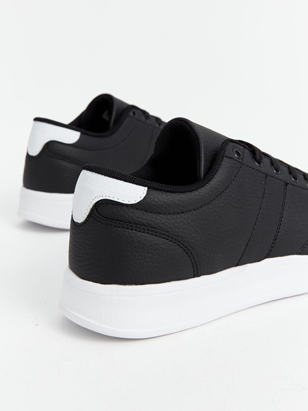 Siyah Bağcıklı Erkek Spor Ayakkabı-4