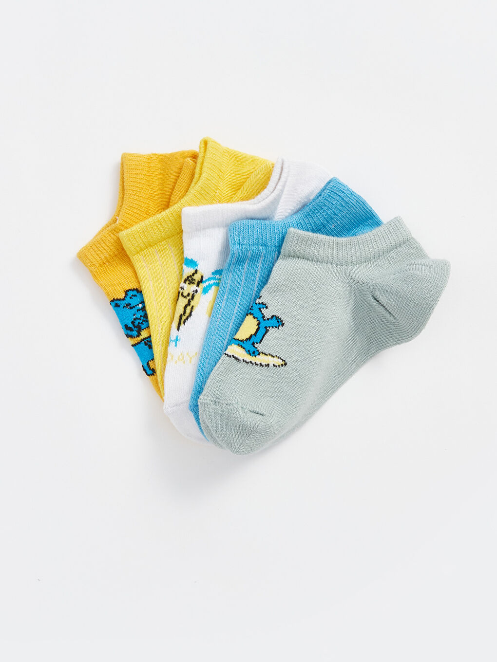 جوارب رياضية مطبوعة أولاد رضع ٥ قطع-1