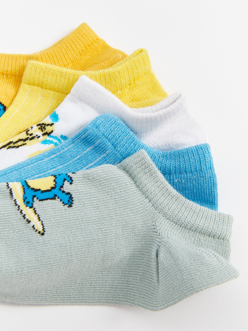 جوارب رياضية مطبوعة أولاد رضع ٥ قطع-2