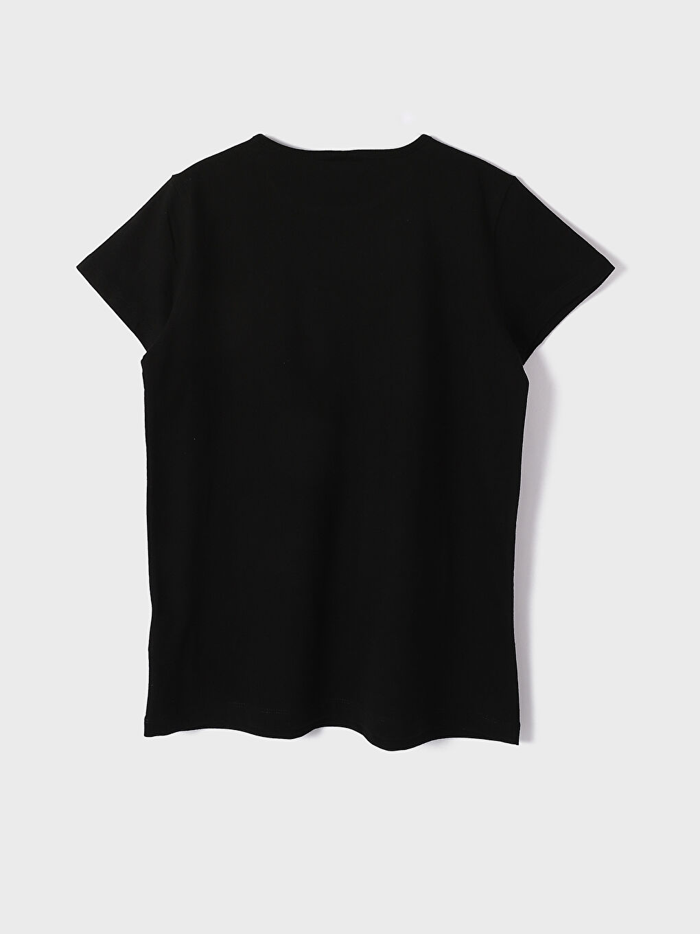 Crew Neck Printed Short Sleeve Girls' T-Shirt-1