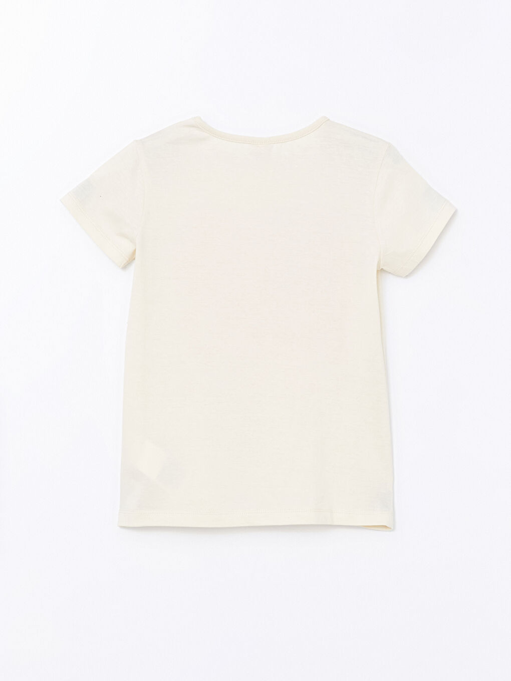 Crew Neck Girls' T-Shirt-2