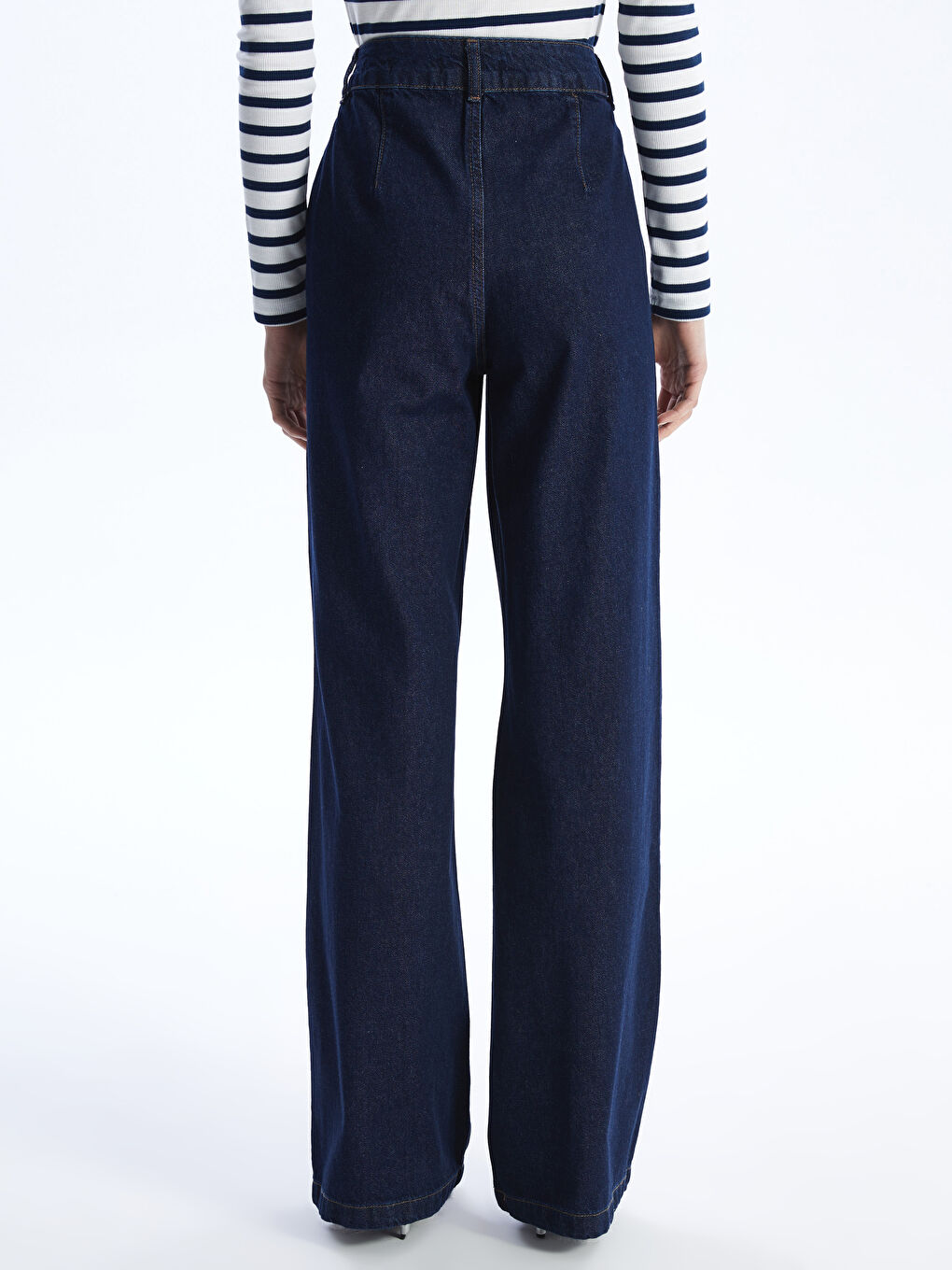 Straight Fit Women's Denim Trousers -S4JI60Z8-309
