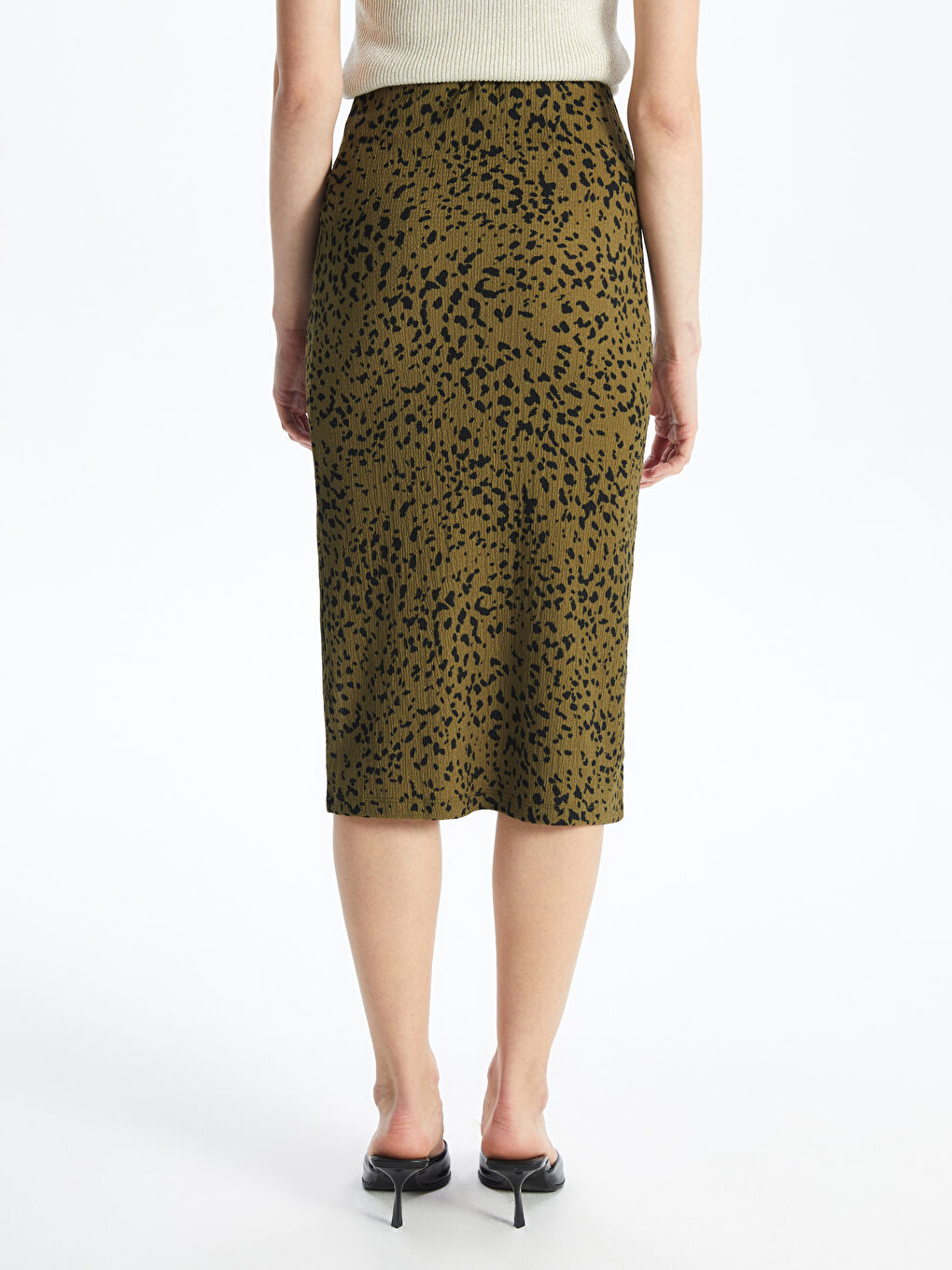Slim Fit Patterned Women's Skirt -S4JI63Z8-LRR