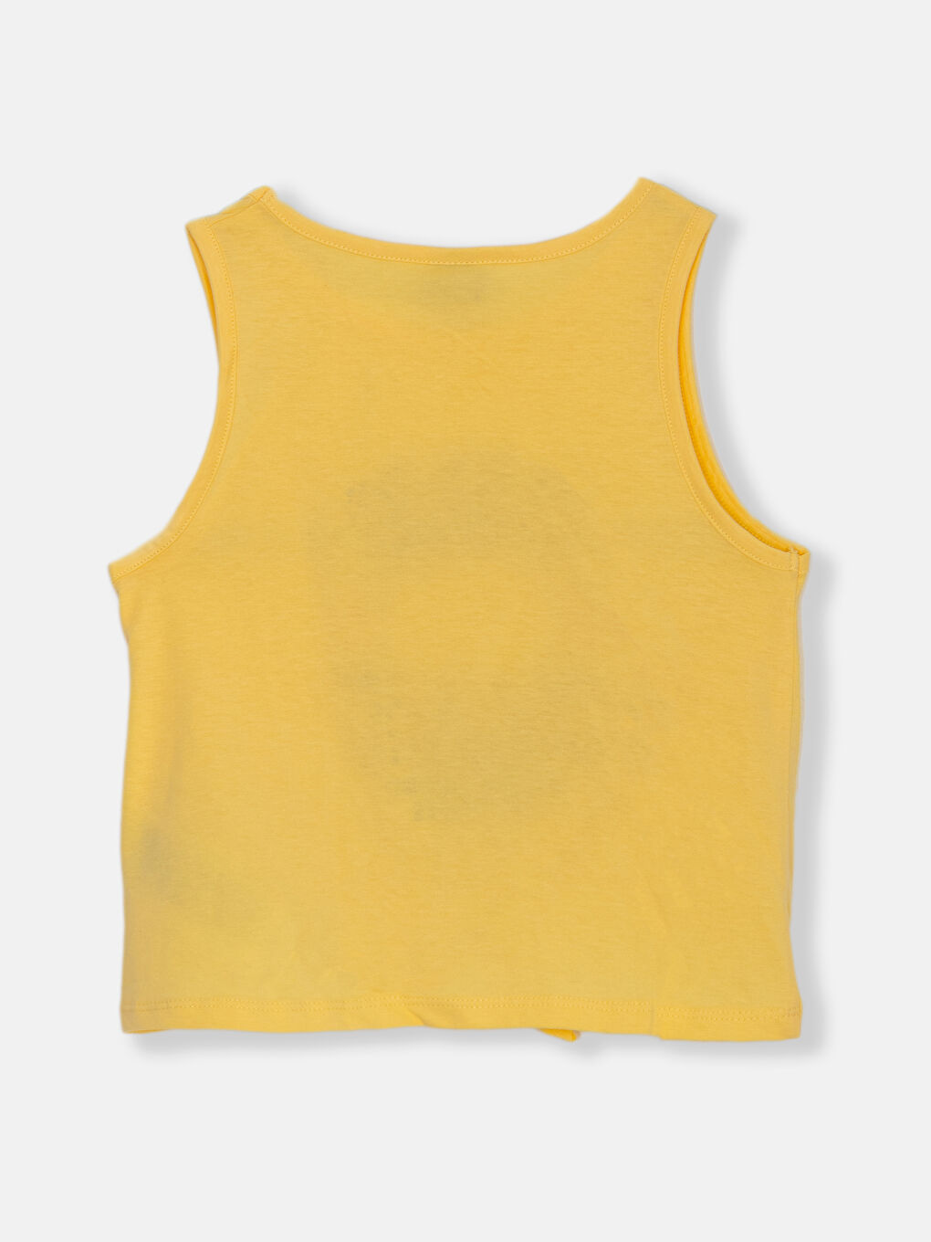 Crew Neck Printed Girls' Crop Tank Top-1