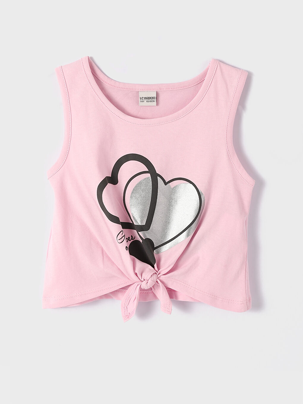 Crew Neck Girl's Crop Singlet