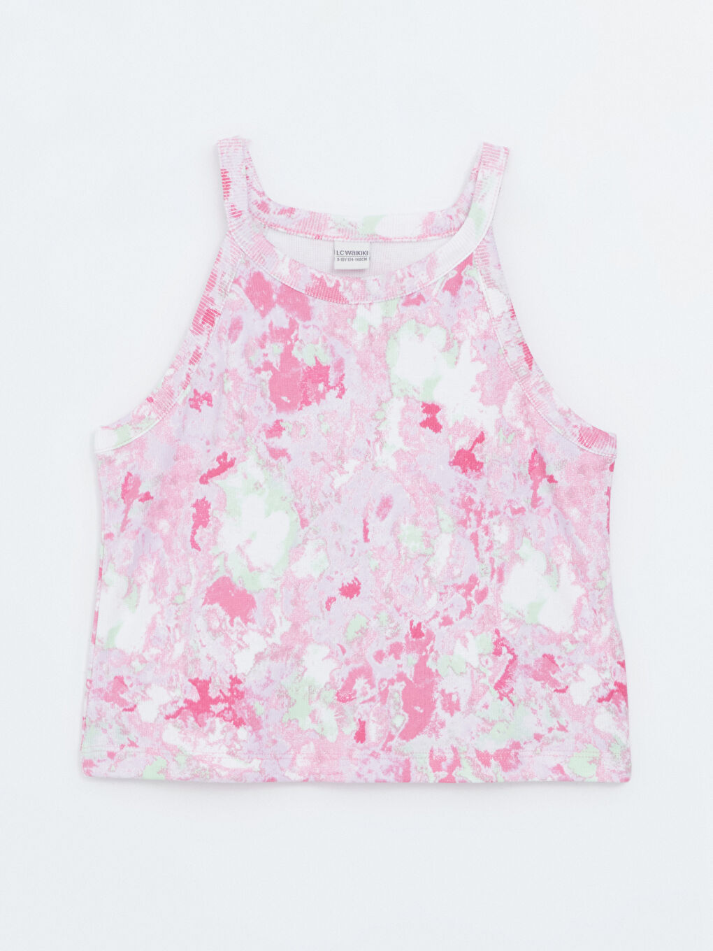 Patterned Halter Neck Girls' Tank Top